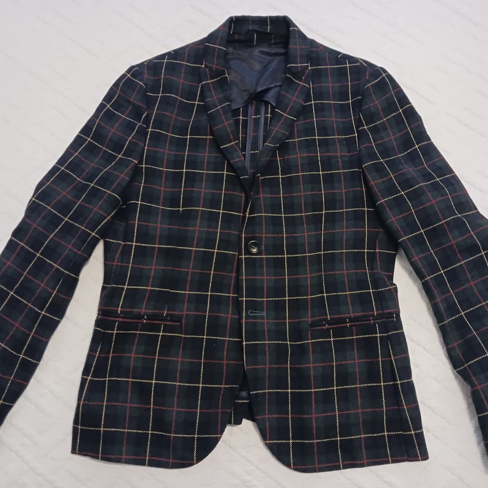 Daniele alessandrini blazer jacket checkered size 46it